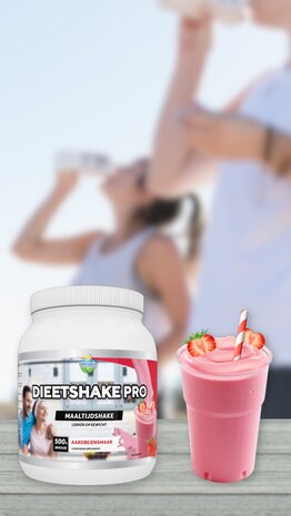 Dieet shake pro aardbei
