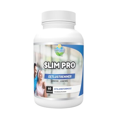 Slim Pro eetlustremmer (180 capsules) Glucomannan.